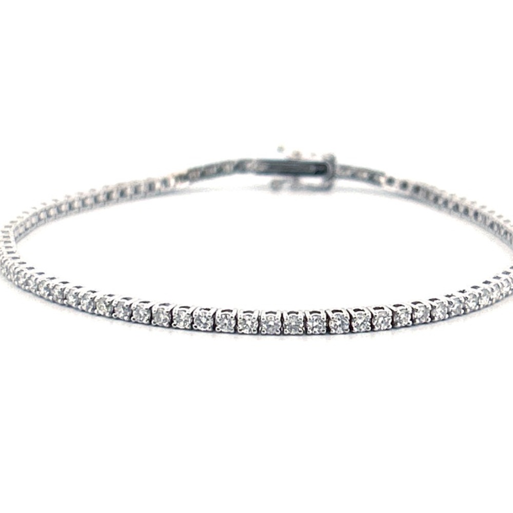 14k 4ct Tennis Bracelet - Picture 6 of 14